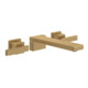 V&B Dreiloch-Waschtischarmatur Mettlach o Abl., verst. Reg., Wd., brush. gol-1