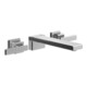 V&B Dreiloch-Waschtischarmatur Mettlach o Abl., verst. Regler, Wandmont., chr-1