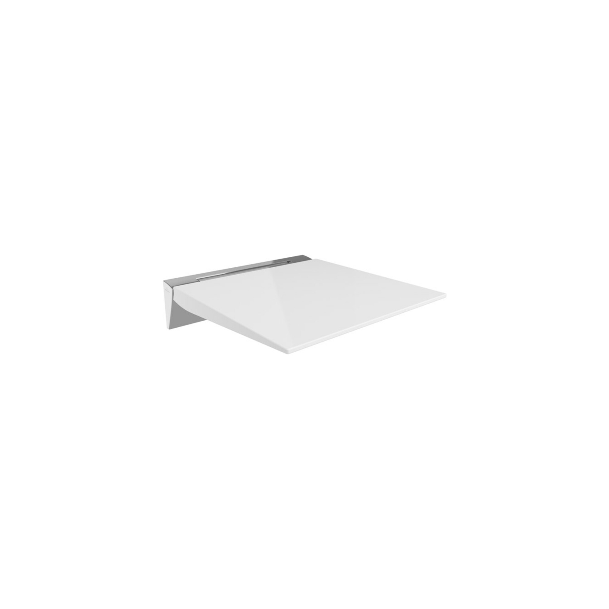 V&B Duschklappsitz Vicare Universal 40x45cm, Aluminium ; Villeroy & Boch