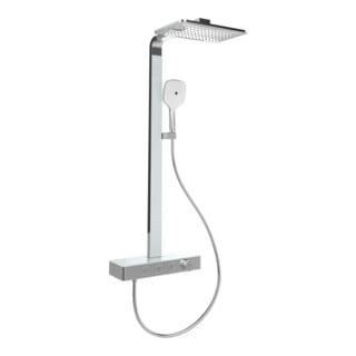 V&B Duschsystem Infinity Showers 413x108x561mm, carré, montage mural, chrome