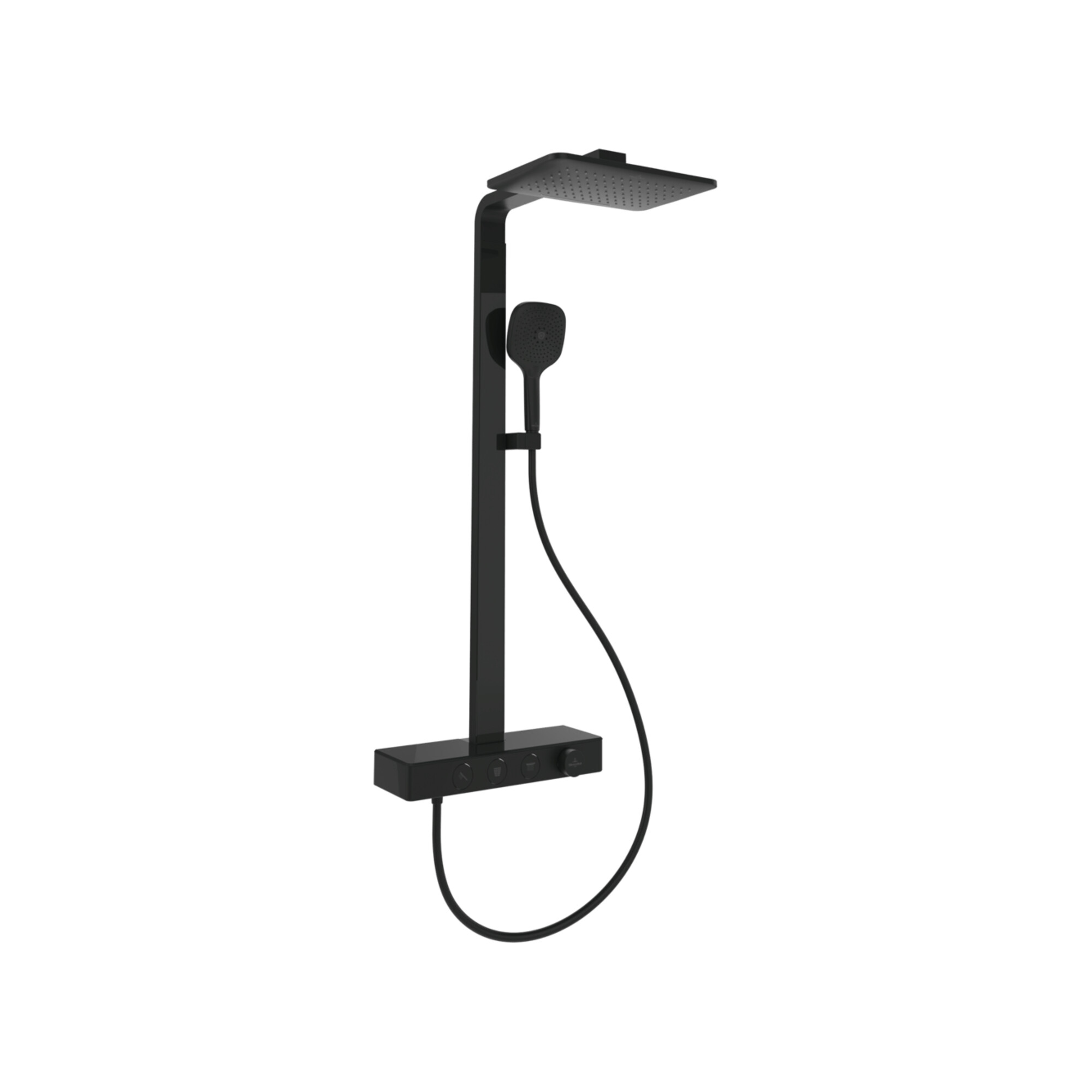 V&B Duschsystem Infinity Showers 413x108x561mm, eck., Wandmont., ma black ; Villeroy & Boch