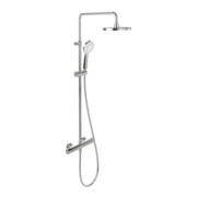 V&B Duschsystem Universal Showers TH, avec inverseur, 3 jets, mural, chromé