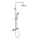 V&B Duschsystem Verve Showers TH, avec inverseur, 3 jets, montage mural, chrome-1