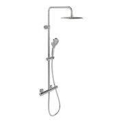 V&B Duschsystem Verve Showers TH, avec inverseur, 3 jets, montage mural, chrome