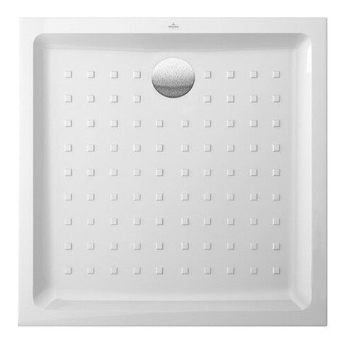 V&B Duschwanne O.NOVO 100x100x60cm, weiß Antirutsch