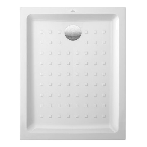 V&B Duschwanne O.NOVO 100x80x6cm, weiß Antirutsch