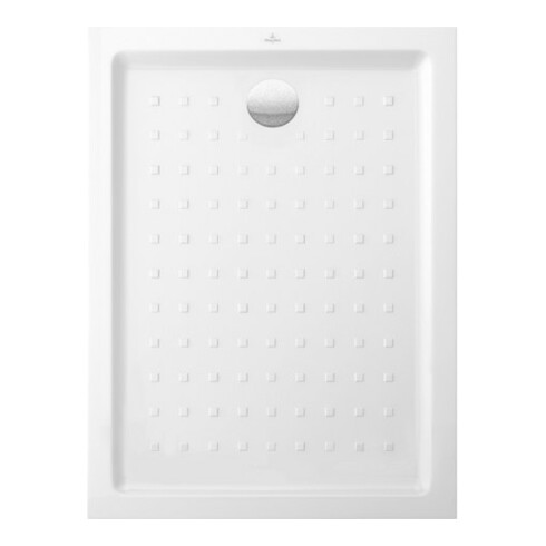 V&B Duschwanne O.NOVO 120x90x6cm, weiß Antirutsch