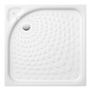V&B Duschwanne O.NOVO 80x80x6,5cm, weiß