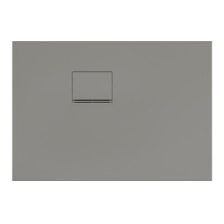 V&B Duschwanne Squaro Infinity 100x70x4cm, gr, Eck-Einbau li gegen Wand