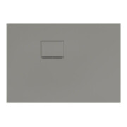 V&B Duschwanne Squaro Infinity 100x70x4cm, gris, angle encastré gauche contre mur