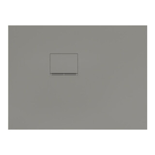 V&B Duschwanne Squaro Infinity 100x75x4cm, gr, Eck-Einbau li gegen Wand