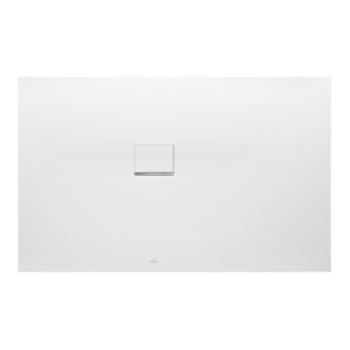 V&B Duschwanne Squaro Infinity 100x75x4cm, st w, Eck-Einbau li gg Wand