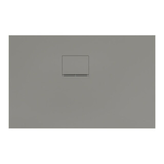 V&B Duschwanne Squaro Infinity 110x70x4cm, gr, Eck-Einbau li gegen Wand