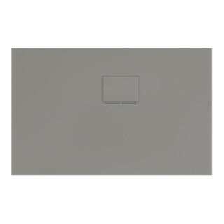 V&B Duschwanne Squaro Infinity 110x70x4cm, gr, Eck-Einbau re gegen Wand