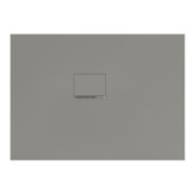 V&B Duschwanne Squaro Infinity 110x80x4cm, gr, installation d'angle gauche contre mur