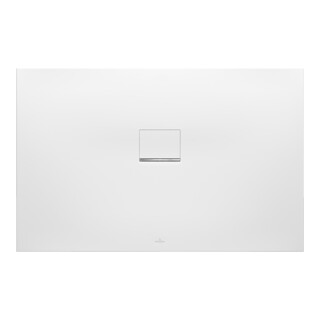 V&B Duschwanne Squaro Infinity 120x90x4cm, almond, universal einbaubar