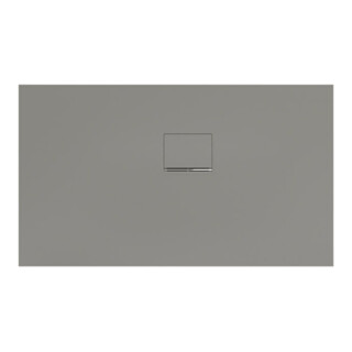 V&B Duschwanne Squaro Infinity 130x75x4cm, gr, Eck-Einbau re gegen Wand