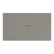 V&B Duschwanne Squaro Infinity 130x75x4cm, gr, Eck-Einbau re gegen Wand