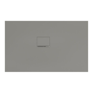 V&B Duschwanne Squaro Infinity 130x80x4cm, gr, Eck-Einbau li gegen Wand