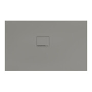 V&B Duschwanne Squaro Infinity 130x80x4cm, gr, Eck-Einbau li gegen Wand