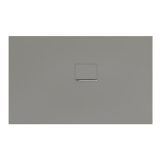 V&B Duschwanne Squaro Infinity 130x80x4cm, gr, Eck-Einbau re gegen Wand