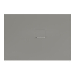 V&B Duschwanne Squaro Infinity 130x90x4cm, gris, angle, installation contre mur droite