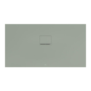 V&B Duschwanne Squaro Infinity 140x75x4cm, gris mat, uni, côté gauche découpé