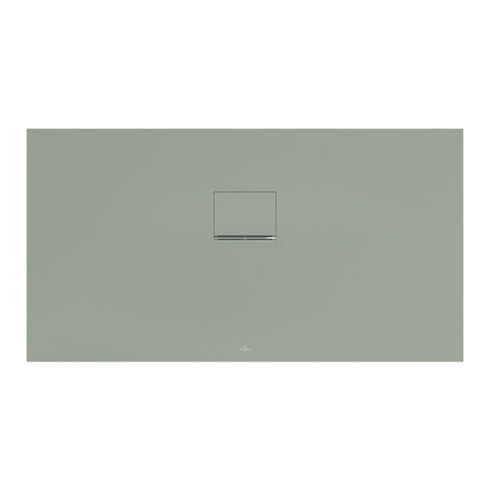 V&B Duschwanne Squaro Infinity 140x75x4cm, gris mat, uni, côté gauche découpé