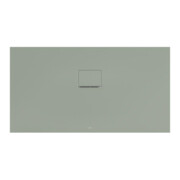 V&B Duschwanne Squaro Infinity 140x75x4cm, gris mat, uni, côté gauche découpé