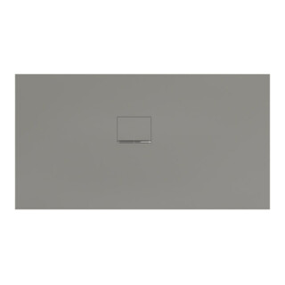 V&B Duschwanne Squaro Infinity 150x80x4cm, gr, Eck-Einbau li gegen Wand