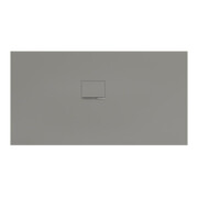 V&B Duschwanne Squaro Infinity 150x80x4cm, gris, angle encastré gauche contre mur