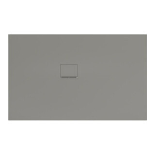 V&B Duschwanne Squaro Infinity 160x100x4cm, gr, Eck-Einbau li gg Wand