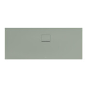 V&B Duschwanne Squaro Infinity 170x70x4cm, gris mat, installation d'angle à droite contre mur