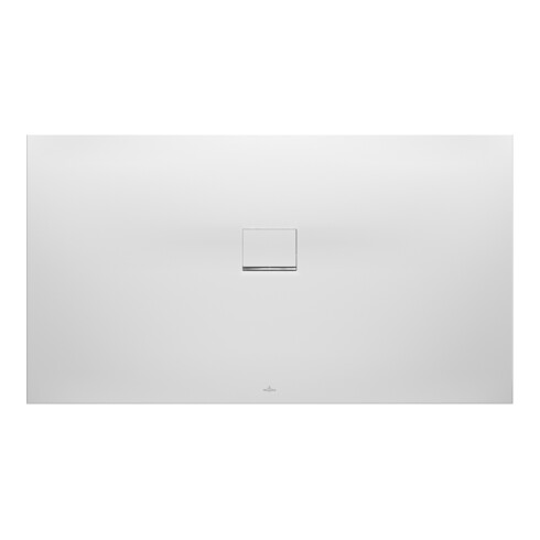 V&B Duschwanne Squaro Infinity 170x80x4cm, amande, installation d'angle gauche