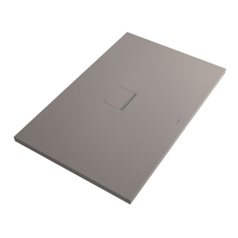 V&B Duschwanne Squaro Infinity 180x100x4cm, grau, universal einbaubar