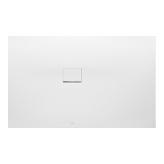 V&B Duschwanne Squaro Infinity 80x70x4cm, anthr., Eck-Einbau li gg Wand