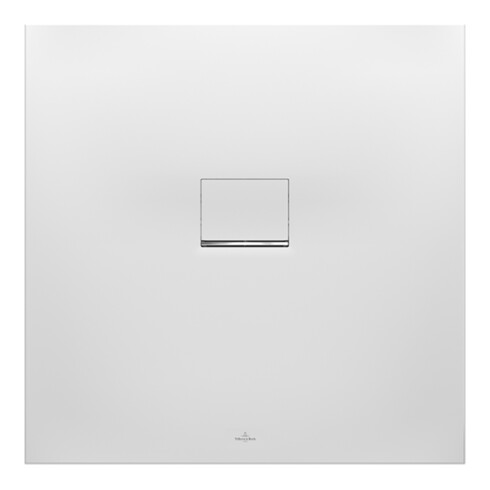 V&B Duschwanne Squaro Infinity 80x80x4cm, Alm., Eck-Einbau re gg Wand