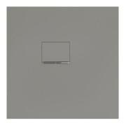 V&B Duschwanne Squaro Infinity 80x80x4cm, gr, Eck-Einbau li gegen Wand