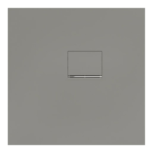 V&B Duschwanne Squaro Infinity 80x80x4cm, gr, installation d'angle droite contre mur