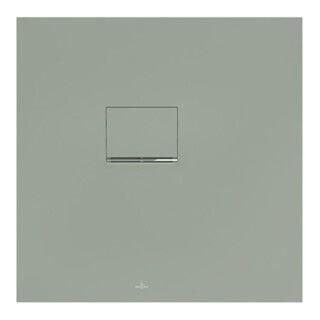 V&B Duschwanne Squaro Infinity 80x80x4cm, m gre., Eck-Einbau li gg Wand