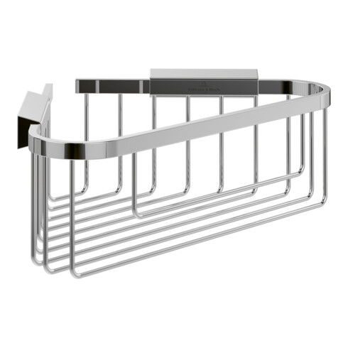 V&B Eck-Duschkorb Elements Tender 260x206x82mm, brushed nickel black
