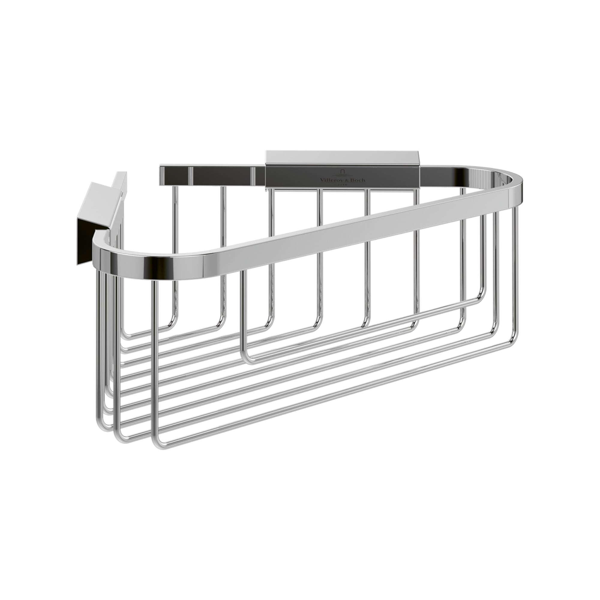 V&B Eck-Duschkorb Elements Tender 260x206x82mm, matt black ; Villeroy & Boch