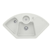 V&B Eckspüle Solo Eck m Abl.garn, Exzenter, steam CeramicPlus