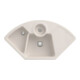 V&B Eckspüle Solo Eck m Abl.garn, Hand., crema CeramicPlus-1