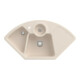 V&B Eckspüle Solo Eck m Abl.garn, Hand., ivory CeramicPlus-1