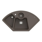 V&B Eckspüle Solo Eck m Abl.garn, Hand., timber CeramicPlus