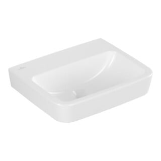 V&B Einbau-/Aufsatz HWB O.NOVO 45x37cm, eck, o. HL, o. ÜL, weiß C-plus