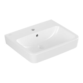 V&B Einbau-/Aufsatzwaschtisch O.NOVO 55x46cm, eck, m HL, m ÜL, weiß C-plus