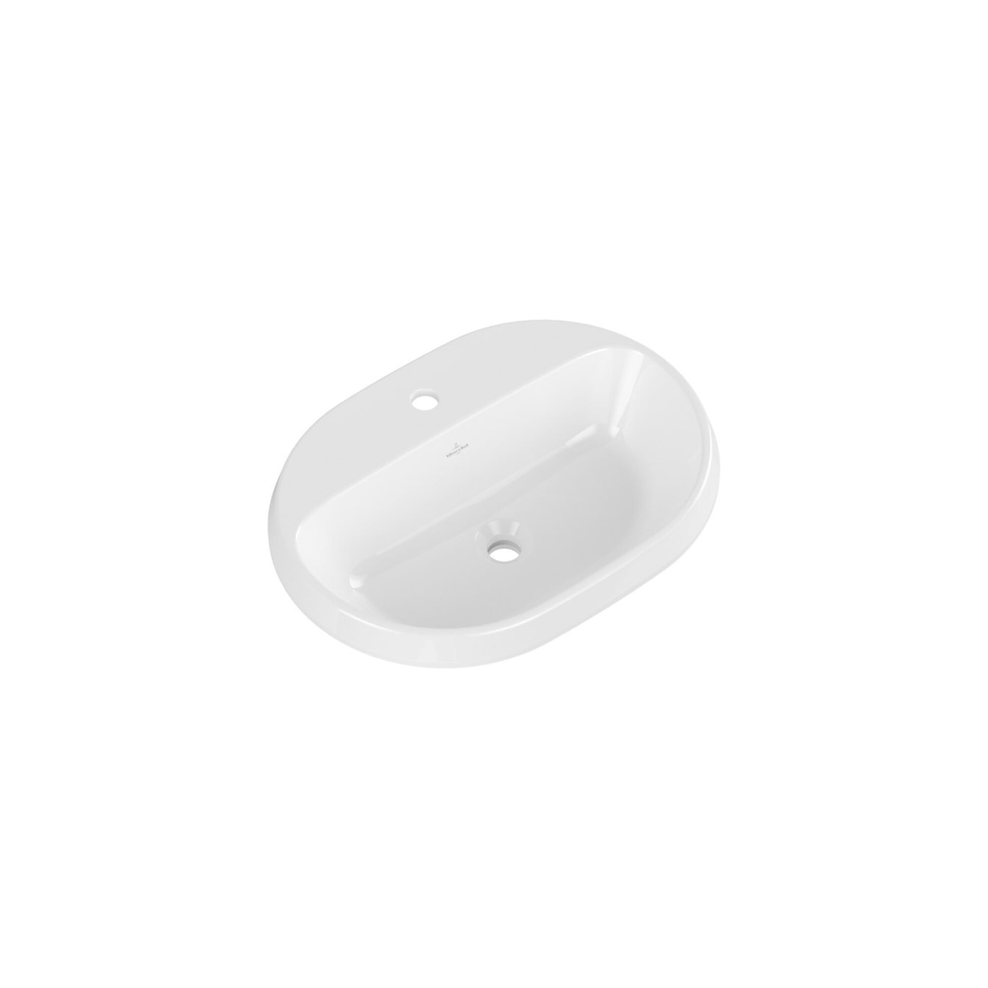 V&B Einbauwaschbecken Architectura 60x45cm, ov., 1 Hahnl., o. ÜL, we C-plus ; Villeroy & Boch