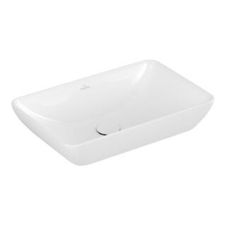 V&B Einbauwaschtisch VENTICELLO 55x36cm, o. HLB, m Überlauf, weiß C-plus